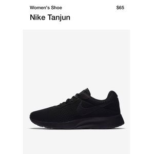 Black Nike shoes